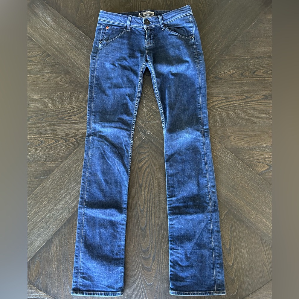 Hudson Jeans Women's Low Rise Boot Cut in Deep Blue - Picture 4 of 7